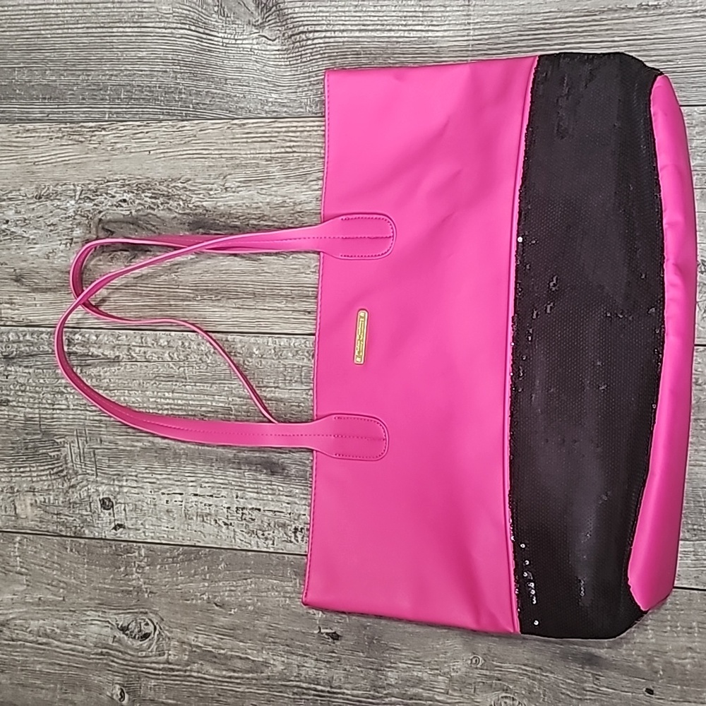Juicy Couture Tote Hot Pink Faux Leather Shoulder Bag